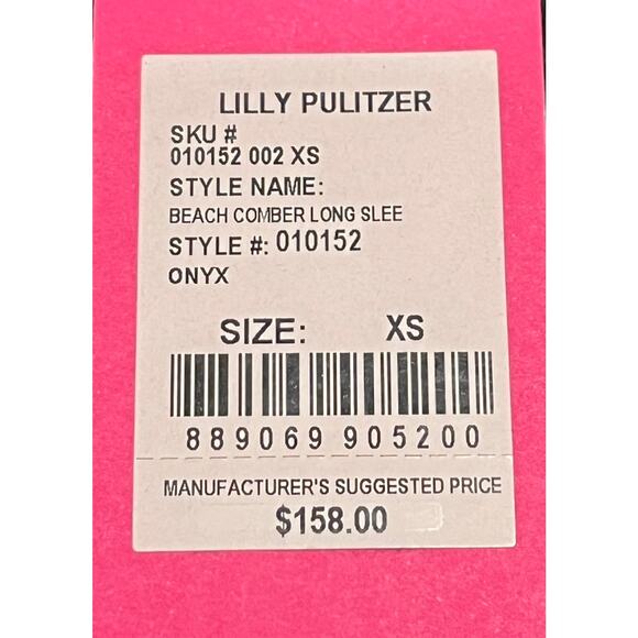 M1-150 LILLY PULITZER NWT Women's Mini Dress With Pockets Black XS - Picture 10 of 10